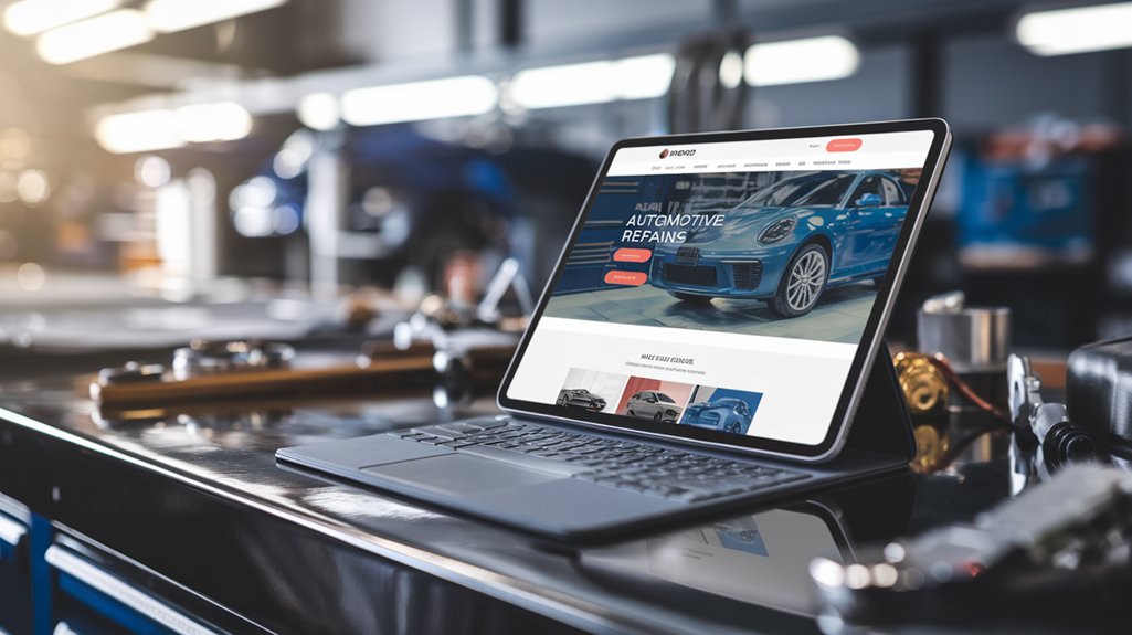 auto repair website design