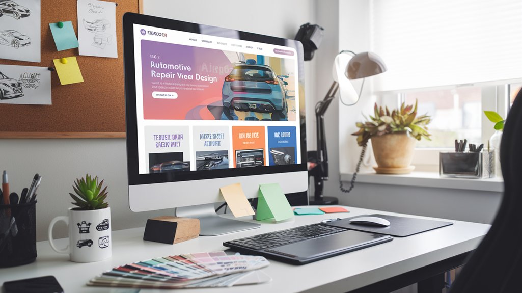 automotive repair website design
