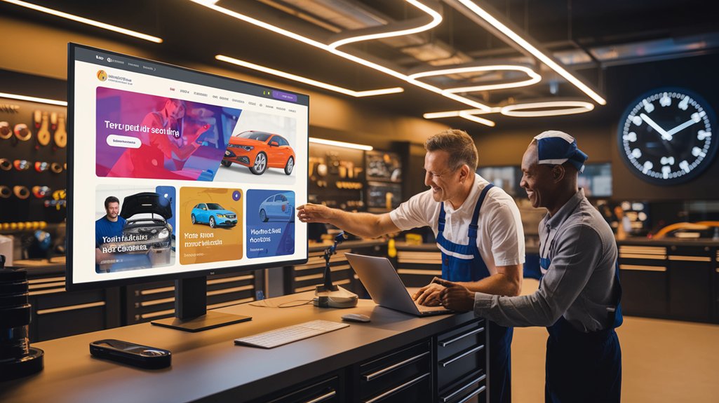 engaging auto repair website design