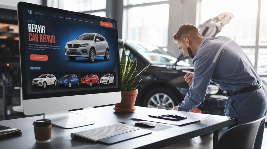 car repair sales website optimization