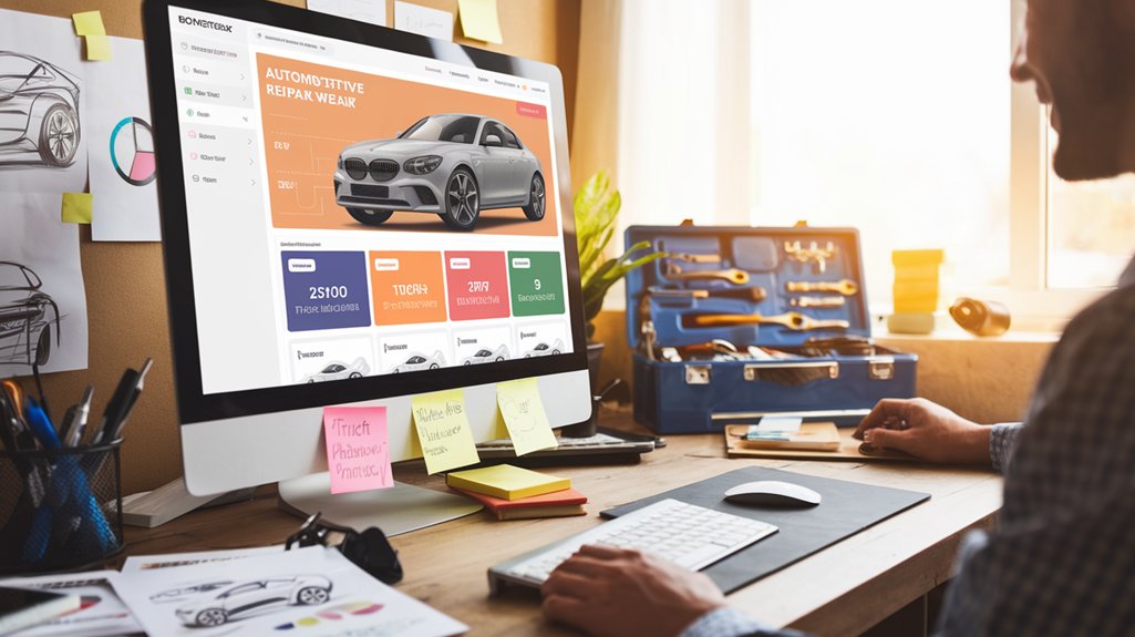 auto repair website design audience preferences