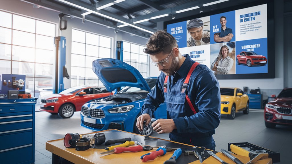 social media for auto repair shops