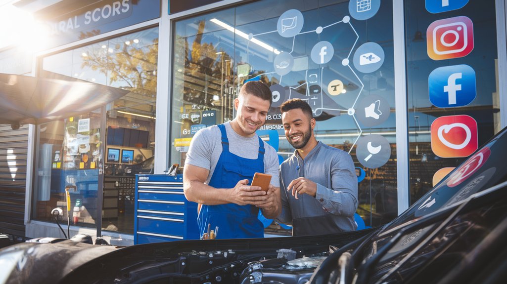 social media for auto repair shop marketing